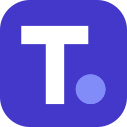 Triagents icon, rounded, indigo